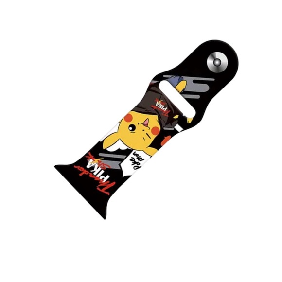 Pokemon Pikachu Apple Watch Band 38/ 40/ 41/ 42  mm Series SE 9 7 6 5 4 3 Strap - Picture 3 of 4
